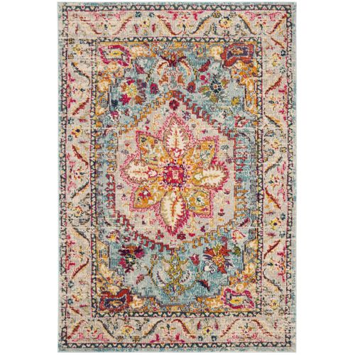Tapis Phoenix 122 X 183 Cm Traditionnel Delphina Turquoise / Beige