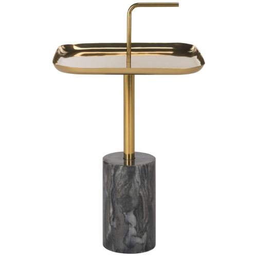 Table D'appoint Judie Noir Metal 41 X 41 X 72 Cm