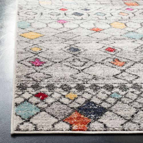 Tapis Adirondack 122 X 183 Cm Boho Marocain Brielle Gris