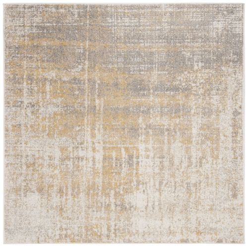 Tapis Adirondack 183 X 183 Cm Abstrait Moderne Brianna Crème / Or