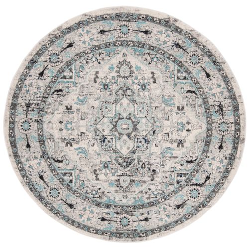 Tapis Madison 201 X 201 Cm De Transition Marissa Bleu