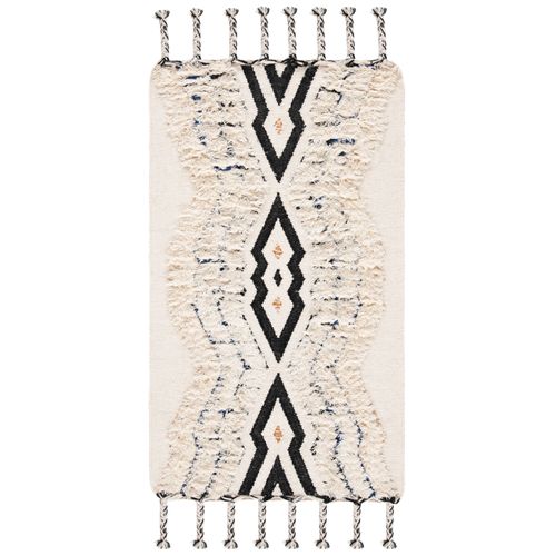 Tapis Kenya 122 X 183 Cm D'inspiration Marocaine Alena Bleu