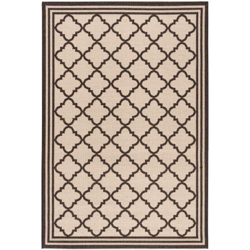 Tapis Maison De Plage 91 X 152 Cm Treillis Ischia Marron