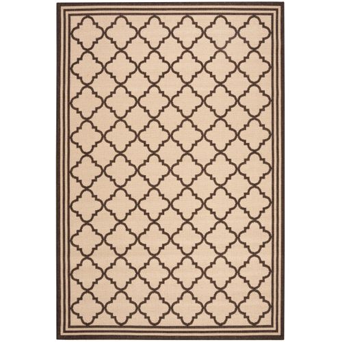 Tapis Maison De Plage 122 X 183 Cm Treillis Ischia Marron