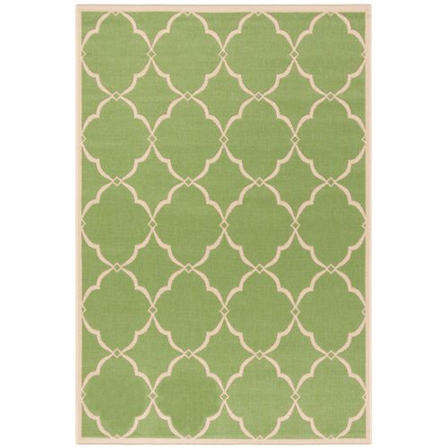Tapis Maison De Plage 79 X 152 Cm Treillis Positano Vert