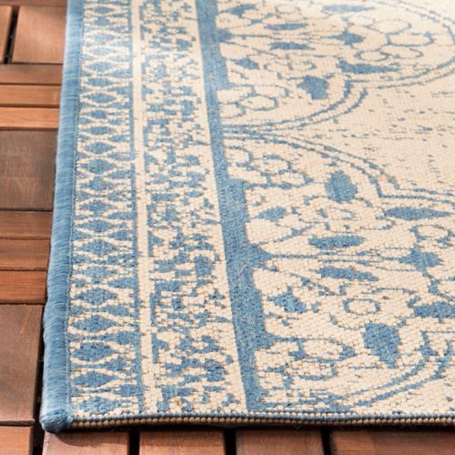 Tapis Maison De Plage 160 X 229 Cm De Transition Borano Bleu