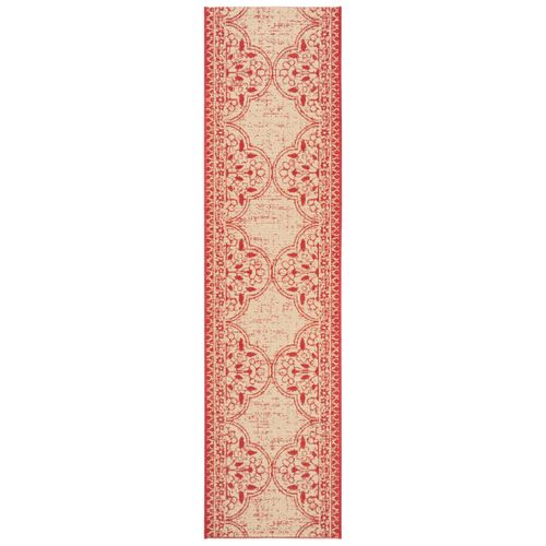 Tapis Maison De Plage 61 X 244 Cm De Transition Borano Rouge