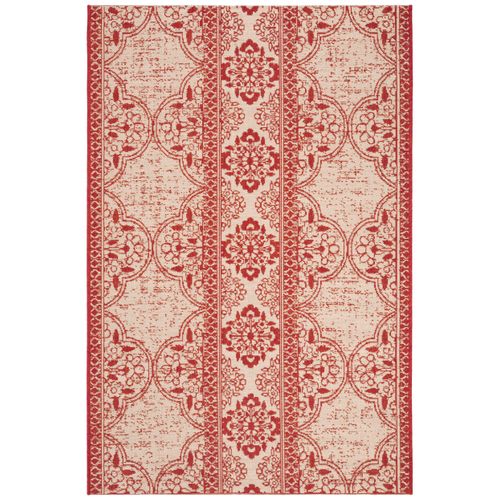 Tapis Maison De Plage 79 X 152 Cm De Transition Borano Rouge