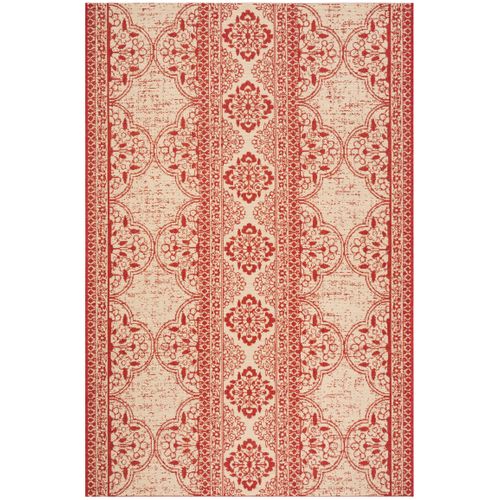 Tapis Maison De Plage 122 X 183 Cm De Transition Borano Rouge
