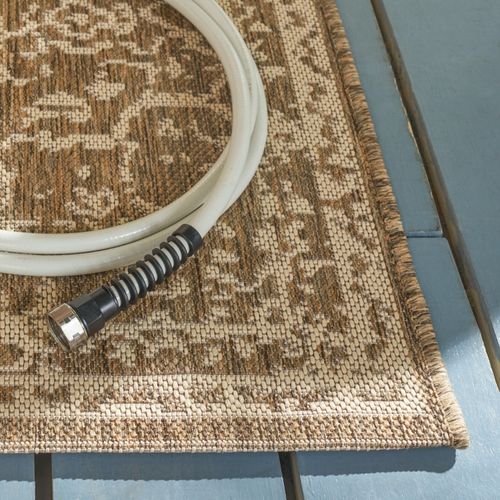 Tapis Maison De Plage 122 X 183 Cm Médaillon Tropea Beige