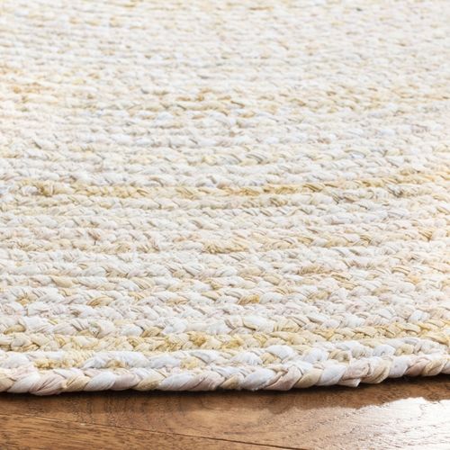 Tapis Braided 122 X 122 Cm Chalet De Campagne Jessamy Beige