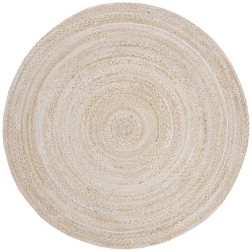 Tapis Braided 183 X 183 Cm Chalet De Campagne Jessamy Beige
