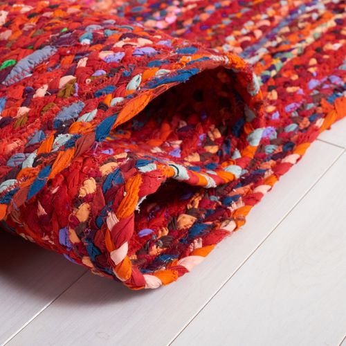 Tapis Braided 183 X 183 Cm Chalet De Campagne Neria Rouille / Multi