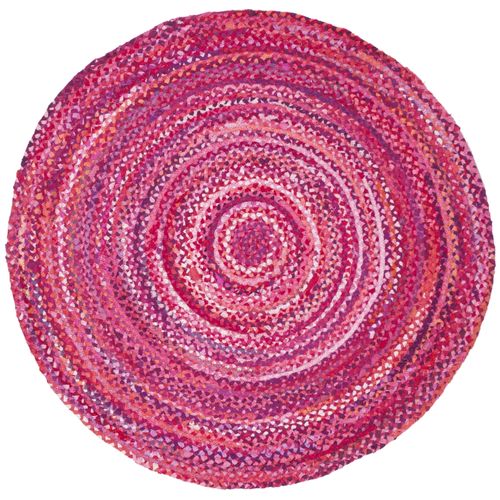 Tapis Braided 183 X 183 Cm Chalet De Campagne Priya Rose