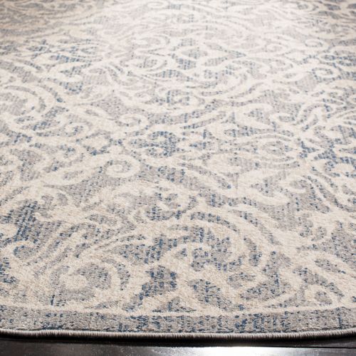 Tapis Brentwood 201 X 201 Cm De Transition Ophelia Bleu