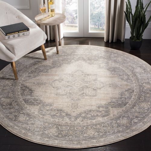 Tapis Brentwood 201 X 201 Cm De Transition Ella Gris