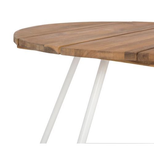 3 Tables D'appoint Pour L'extérieur En Bois D'acacia