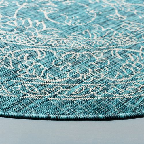 Tapis Courtyard 160 X 160 Cm Géométrique Rosalie Turquoise