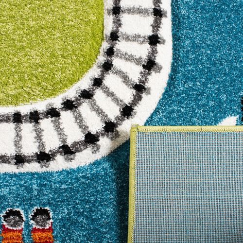 Tapis Carousel 160 X 160 Cm Contemporain Selene Vert / Ivoire