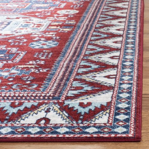 Tapis Kazak 201 X 201 Cm Traditionnel Kara Rouge/bleu