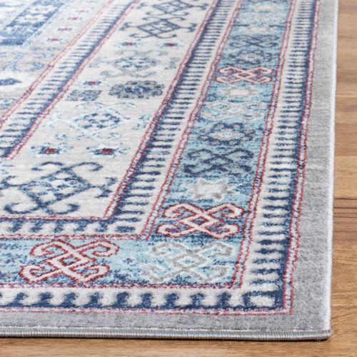 Tapis Kazak 201 X 201 Cm Traditionnel Kathryn Gris/bleu