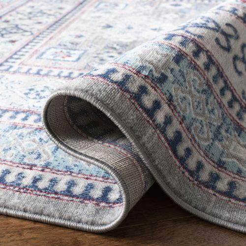 Tapis Kazak 201 X 201 Cm Traditionnel Kathryn Gris/bleu