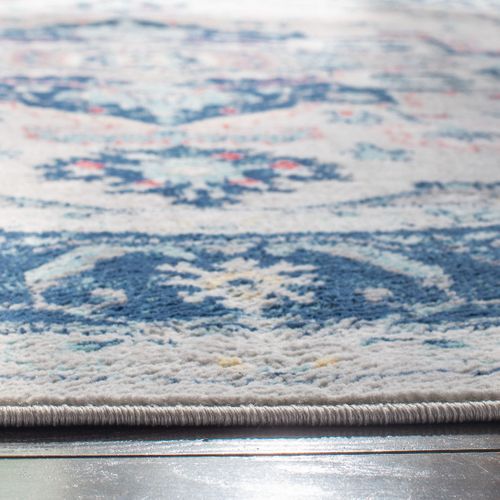 Tapis Rond Brentwood 201 X 201 Cm De Transition Saoirse Bleu