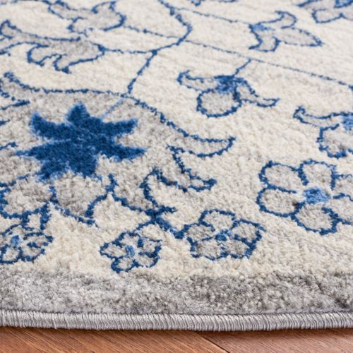 Tapis Brentwood 201 X 201 Cm De Transition Maeve Bleu