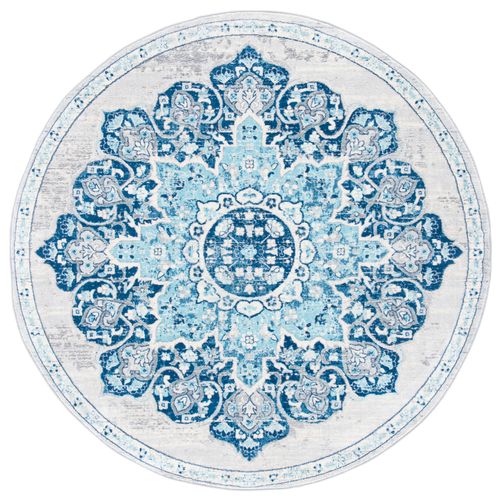 Tapis Brentwood 201 X 201 Cm De Transition Aurora Bleu