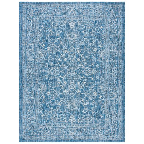Tapis Courtyard 235 X 330 Cm Géométrique Rosalie Bleu Marine / Ivoire