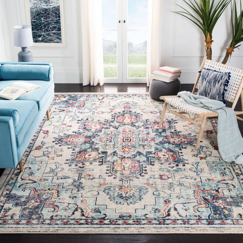 Tapis Madison 244 X 305 Cm De Transition Malaya Cream / Blue