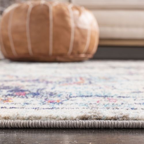 Tapis Madison 274 X 366 Cm De Transition Malaya Creme / Bleu