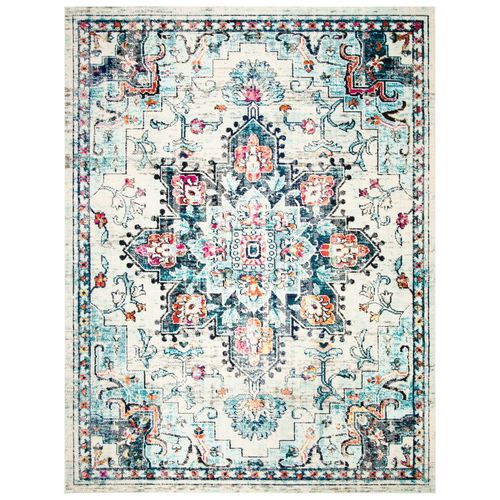 Tapis Madison 274 X 366 Cm De Transition Malaya Creme / Bleu