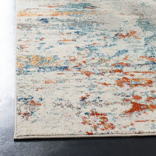 Tapis Madison 244 X 305 Cm Contemporain Mansie Crème / Orange