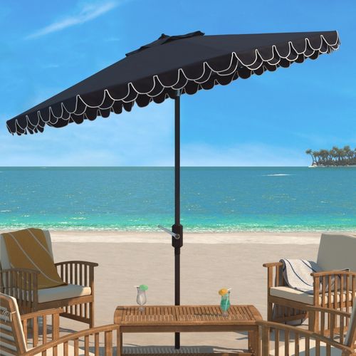 Parasol Littoral Valance Marine/blanc Metal 330 X 330 X 270