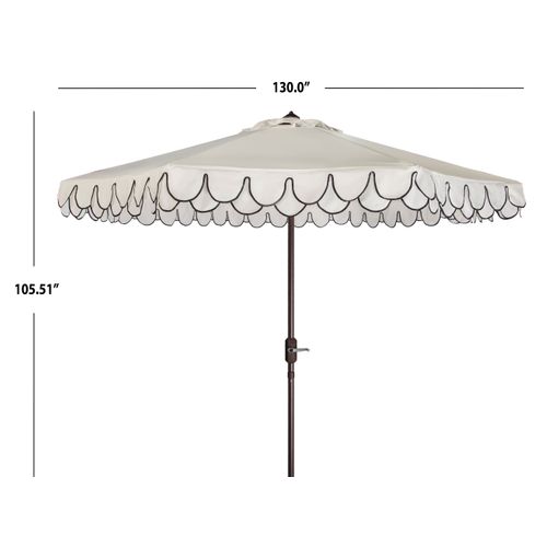Parasol Moderne Valance Schwarz/weiss Metal 330 X 330 X 270