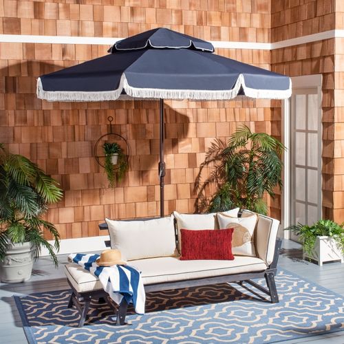 Parasol Littoral Milan Marine/blanc Metal 260 X 260 250