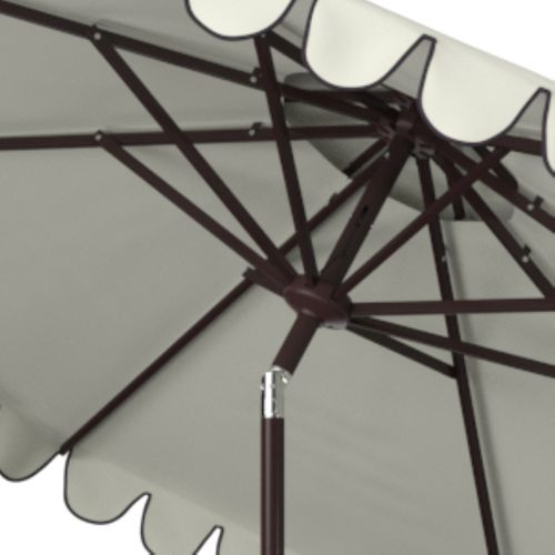 Parasol Littoral Venice Schwarz/weiss Metal 260 X 260 250