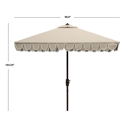 Parasol Moderne Valance Beige Metal 230 X 230 265