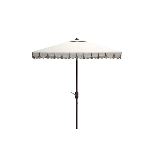 Parasol Moderne Valance Noir/blanc Metal 230 X 230 265