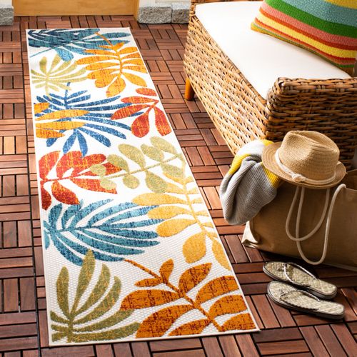 Tapis Cabana 61 X 244 Cm Moderne Ariadne Crème / Rouge