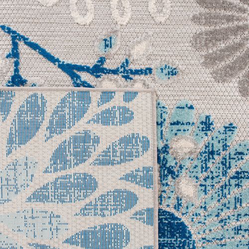 Tapis Cabana 61 X 244 Cm Moderne Evelina Gris / Bleu