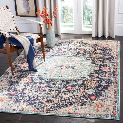Tapis Madison 236 X 305 Cm De Transition Maia Noir / Bleu