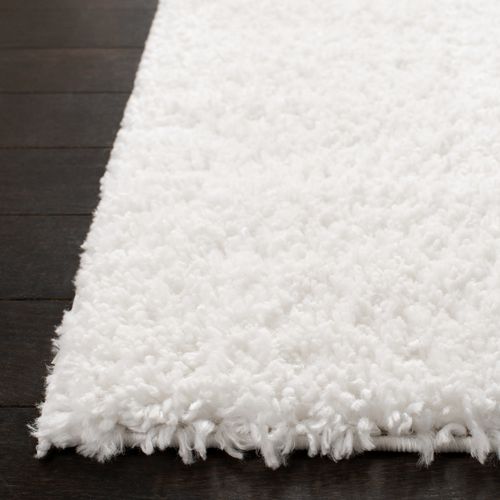 Tapis August à Poils Longs 122 X 183 Cm Shag Lola Blanc
