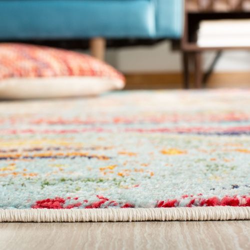 Tapis Madison 274 X 366 Cm Contemporain Emilia Bleu / Orange