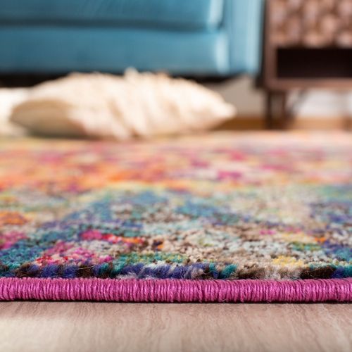 Tapis Madison 274 X 366 Cm Contemporain Paisley Fuchsia / Or