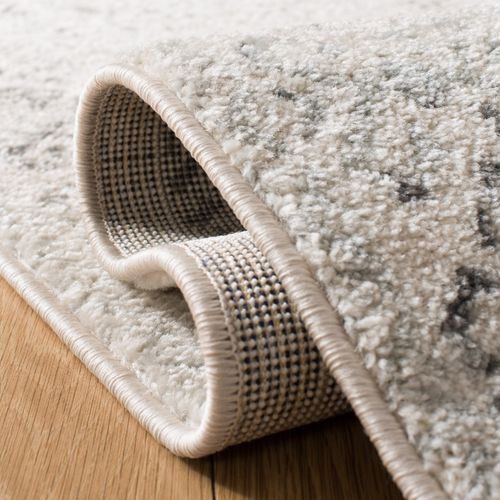 Tapis Tulum 201 X 201 Cm De Transition Catherine Ivoire / Gris