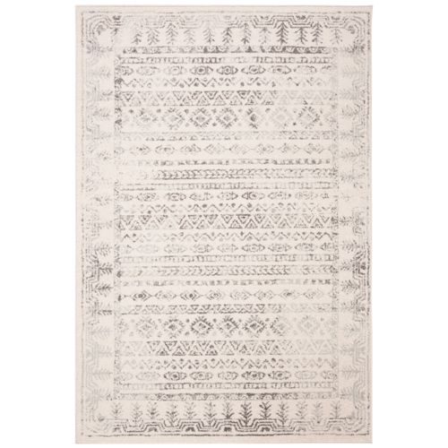 Tapis Tulum 160 X 229 Cm Bohémien Rusty Blanc