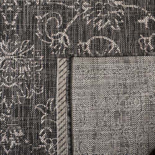 Tapis Courtyard 160 X 160 Cm Géométrique Rosalie Noir / Ivoire