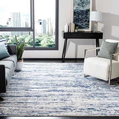 Tapis Amelia 236 X 305 Cm Contemporain Gabriel Grey / Navy